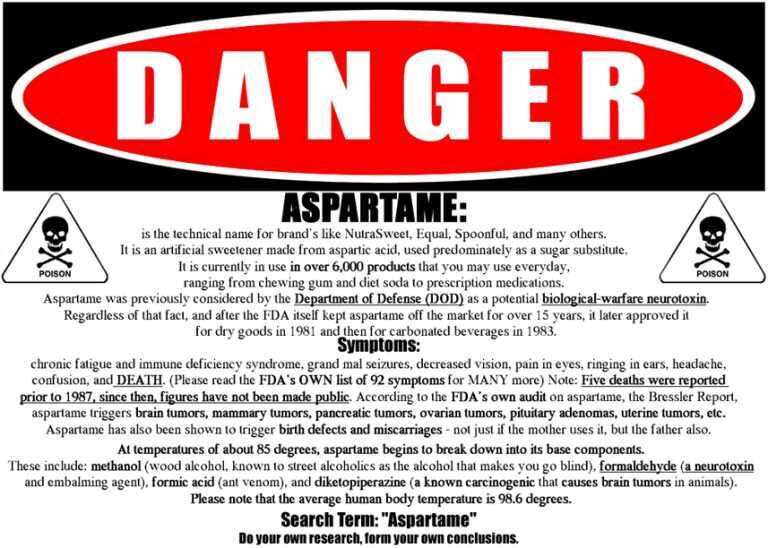Aspartame: Soon To Be Back in the Soda Game